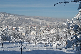 Blick von Leibenfeld im Winter